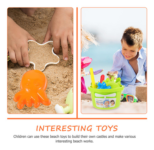 Juego De Juguetes Para Niños Con Forma De Cubo De Playa, Cas