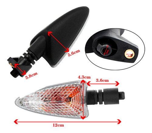 Indicadores De Giro For Motocicleta, Un Par De Luces Led De
