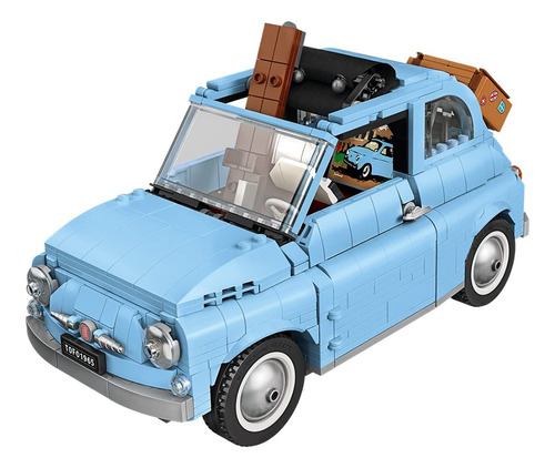 Lego Creator Expert 77942 - Figura Decorativa Para Fiat 500, Color Azul Claro