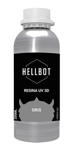 Resina Hellbot Dura Estandar 405nm250ml Impresora 3d Dlp Lcd