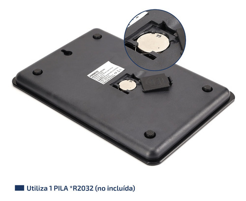 Balanza Digital Cocina Alimentos 5kg Alta Precision Femmto Color Negro