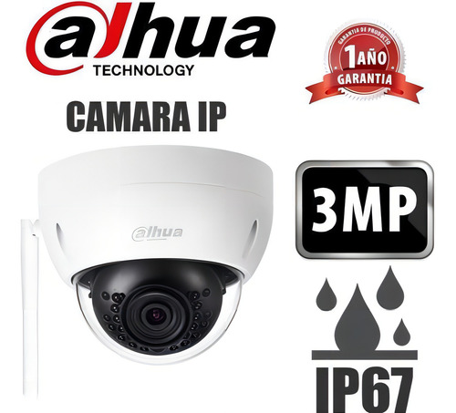 Cámara de seguridad Dahua IPC-HDBW1320E-W con resolución 2MP