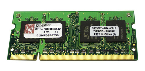 Memoria Kingston Kth-zd8000b/512 512mb Ddr2 667mhz Pc2-5300
