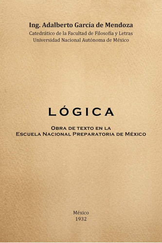 Libro: Logica: Obra Texto Facultad Filosofia Y L