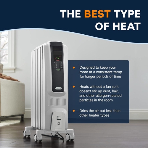 Calentador De Radiador Eléctrico De'longhi Trd40615e 1500w