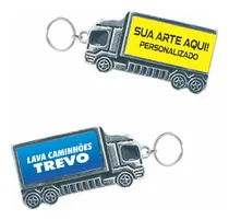 Comprar 100 Chaveiros Personalizado Com Argola Caminhão Metal