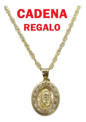 Medalla De La Virgen De Guadalupe Oro 10k Bautizo O Comunión