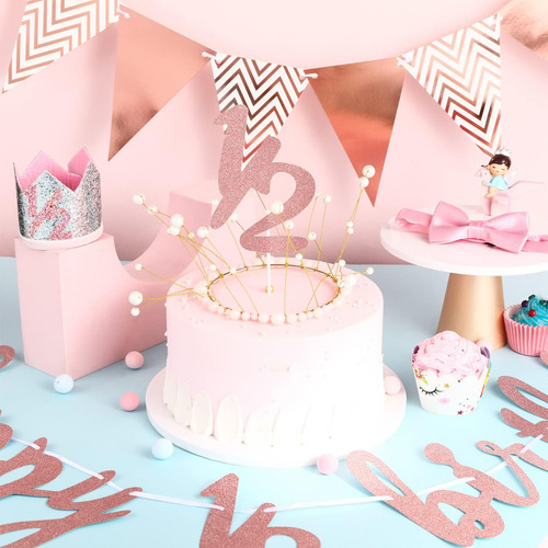 Banner Spakon Glitter De Medio Cumpleaños De 6 Meses Banner