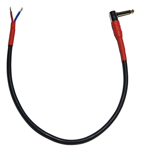 Cabo Speaker P10 90° X Ponta Estanhada Cabeçote Caixa 70cm