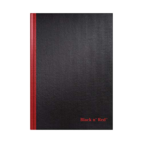 Cuaderno Negro Y Rojo, Tapa Dura Duradera, Papel Optik ...