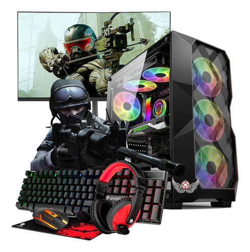 Computador Completo Novo Amd Monitor 21 Pc Gamer 32gb Ram
