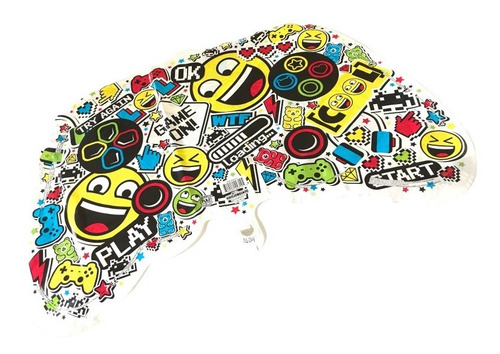4 Globos Control Videojuegos Met 22in Crazy Emoji Epic Fiest