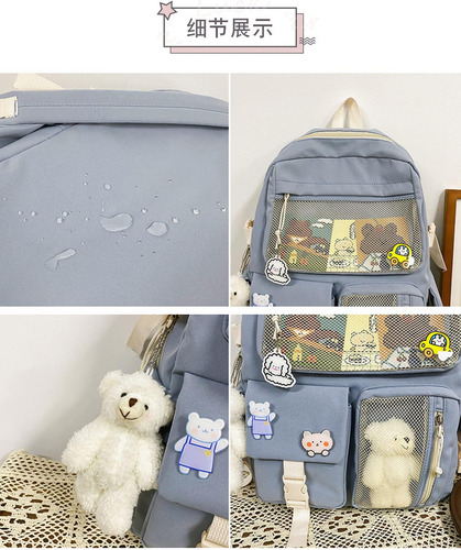 Huafook Mochila Kawaii Con Pin Kawaii Accesorios Lindos Para