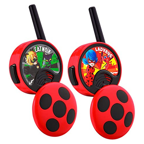 Ekids Miraculous Ladybug Walkie Talkies Para Niños, Juguete