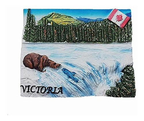 Imán Para Nevera, Diseño De Victoria British Columbia Canadá