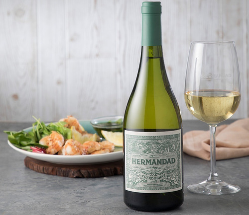 Vino Hermandad Chardonnay 750ml Flia Falasco X 6