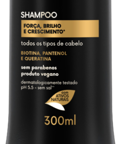 Shampoo Cavalo Forte Haskell 300ml Pantenol Queratina