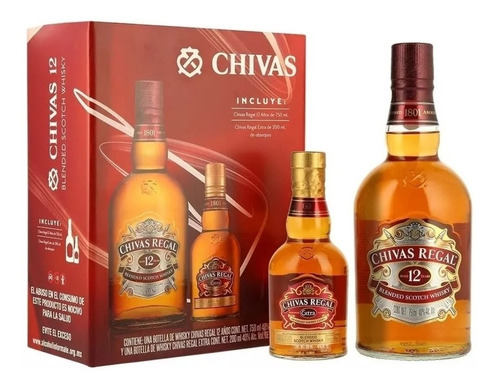 Pack Chivas Regal 12 Años 750 + Botella Chivas Regal 13 Años