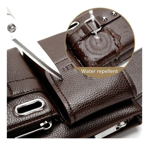 Bolso Bandolera De Piel Y Tarjetero De Viaje
