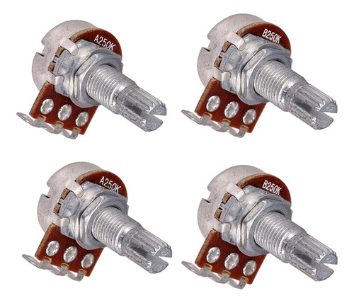 A250k / B250k Long Split Shaft Audio Taper Low Friction