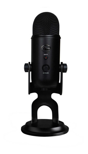 Micrófono Blue Yeti Series Yeti condensador multipatrón blackout