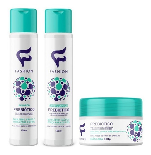Mix 4 Kit De Tratamento Capilar Fashion Cosméticos + Brinde