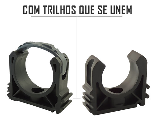 Abracadeira Para Tubos, Canos Em Clip Com Fecho 50mm
