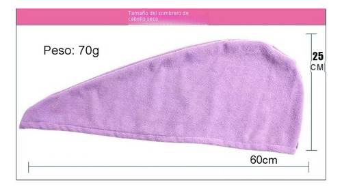 Pack De 4 Toallas De Microfibra Para Secar El Cabello