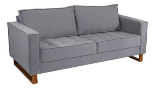 Sofa Italia En Linho 2.1m Color Gris