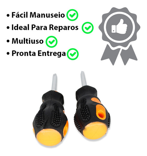 Imagem 5 de 6 de Jogo De Chave Philips E Fenda Para Reparos 123útil