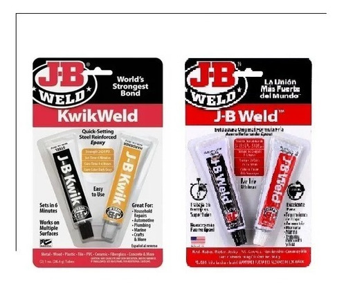 2 Blister J-b Weld Adhesivo Epoxico La Unión Más Fuerte 56g.