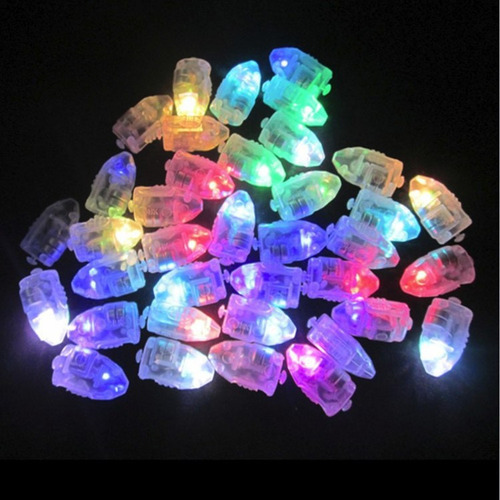 100 Pzs Mini Luces Led Redondas De Globos De Luz De Blanco