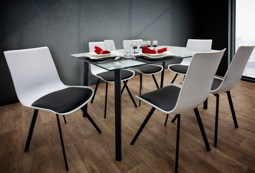 Interimobel: Paquete Comedor Mesa Lorel + 6 Sillas Mali