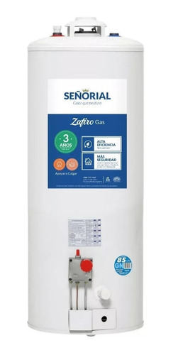 Termotanque Señorial 85 Zafiro Tsz-85 Colgar Apoyar Superior