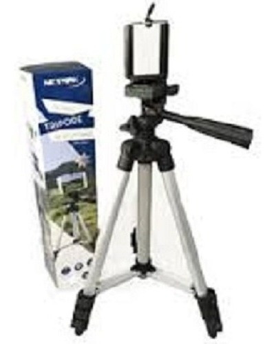 Imagen 1 de 8 de Trípode Para Cámara Digital + Soporte Para Celular
