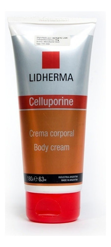 Celluporine - Lidherma - Crema Anticelulítica Tipo De Envase Pomo Fragancia Celluporine Tipos De Piel Todo Tipo