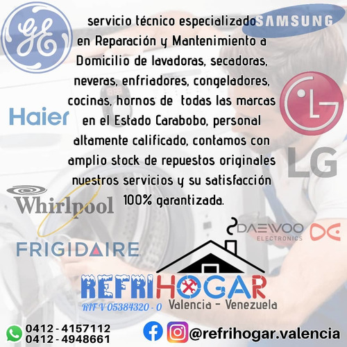 Imagen 3 de 3 de Servicio Tecnico LG Samsung Nevera Lavadora Secadora