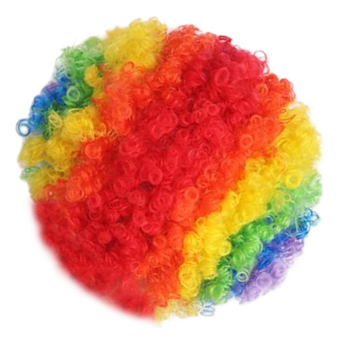 . Peluca De , Accesorio For Disfraces, Peluca De Multicolor