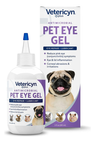 Vetericyn Plus Pet Eye Gel. Uso Para Abrasiones E Irritacion
