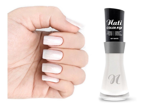 Imagem 2 de 2 de Esmalte Nati Colorfix - My White