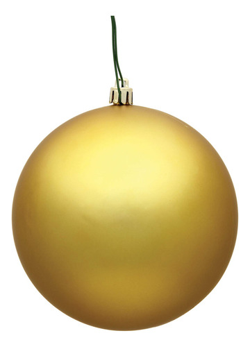 Bola Dorada Mate De Ornament Vickerman De 12 Cm, Plástico Ir