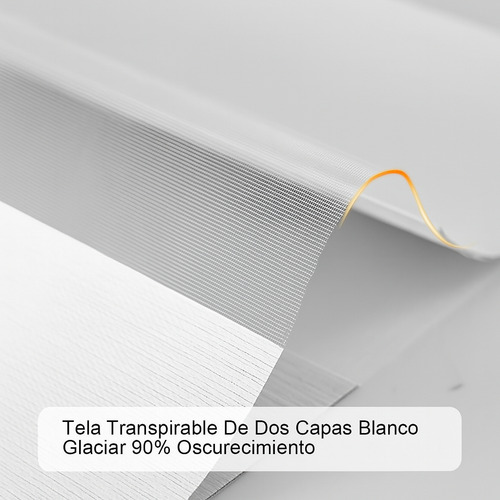 Persiana Enrollable Doble Capa Tipo Cebra 120x200cm
