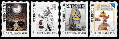 Argentina -  Prenfil '88  (2) - Serie Mint - Gj 2420-23