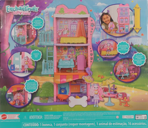 Set De Juego Apartamento Y Cafetería Enchantimals City Tails