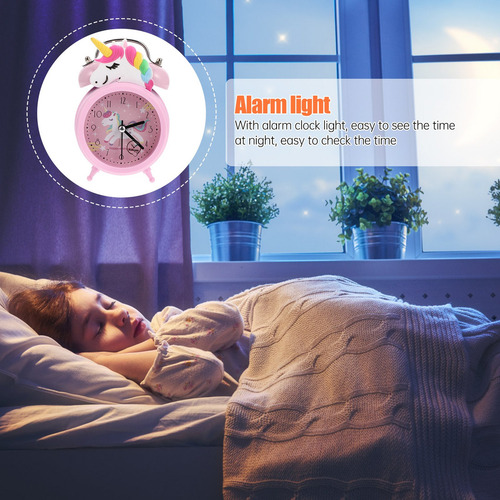 Reloj Despertador De Unicornio Para Niños, Reloj Despertador