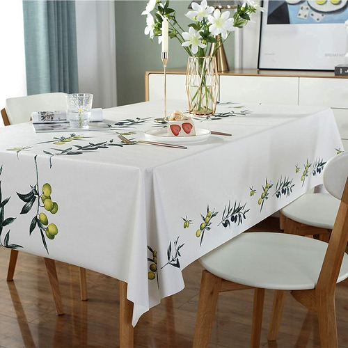 Mantel Impermeable Rectangular Moderno Para Fiesta Navideña