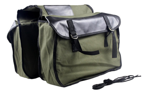 Bolsa Para SillĂn De Bicicleta De Doble Cara, Verde Gris