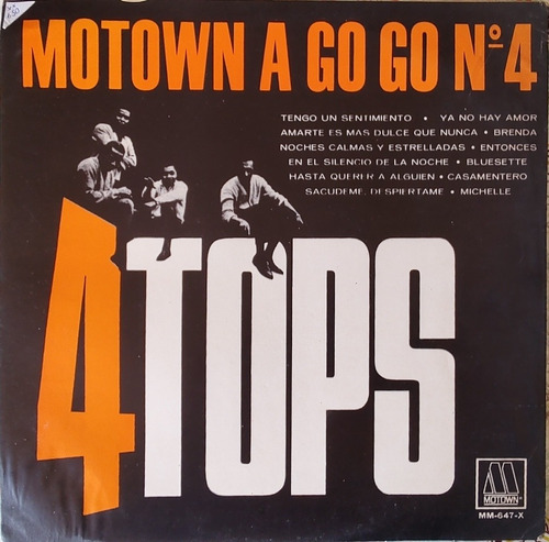 Vinilo Lp De Motown A Go Go N°4  4 Tops (xx650