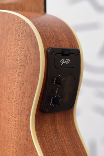 Ukulele Soprano Seizi Maui Crush Elétrico Sapele