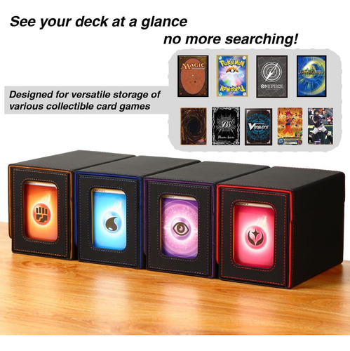 Caja De Cubierta Venssu Mtg Para Pantalla Commander Con Band